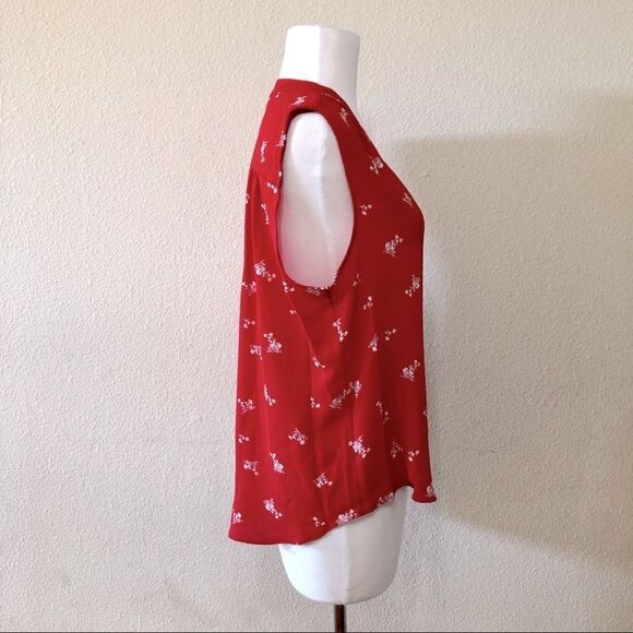 Vince Camuto Desert Bouquet Sleeveless Blouse Sz M - Picture 6 of 12